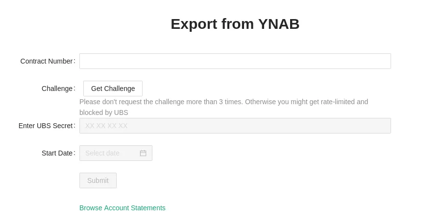 UBS2YNAB screenshot